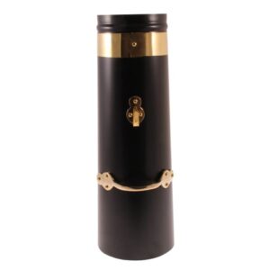 Heavy Duty Double Skin Chimney Brass Band 18" x 6"